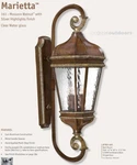 Minka Lavery 8793-161 Marietta Outdoor Mossoro Walnut With Silver Highlights. Fixed Price $680.00.