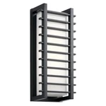 Kichler Rockbridge Outdoor Wall 7X16.25", Black, White Glass - 49785BKLED. Fixed Price $474.99.