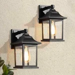 Lnc Classic Black Outdoor Wall Lantern Sconce 1-LIGHT Hardwired 2-PACK. Fixed Price $110.67.