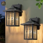 Winston Porter 10" Clear Water Glass Outdoor Wall Lantern - Set Of 2. Fixed Price $84.99.
