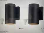 2 Pack Mirrea 7N Modern Outdoor Patio Light With 5W Led GU10 Replacement Bulb. Fixed Price $25.00.