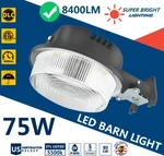 75W Led Barn Home Garden Security Lighting Outdoor Dusk To Dawn Lights. Fixed Price $37.42.