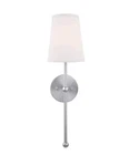 Bellevue BOWS69991CH Glenmore 21" Tall Wall Sconce With Linen Shade Chrome. Fixed Price $39.99.