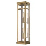 Livex Hopewell Light Outdoor Wall Lantern In Antique Brass, 5.5"W 20706-01. Fixed Price $499.96.