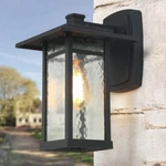 Craftsman 13.5 In. 1-LIGHT Textured Black Outdoor Wall Lantern Sconce By Lnc. Fixed Price $68.99.