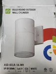 ASD-0CLR-1A-WH Light Outdoor Wall Fixture 60W E26 Bulb Socket 120V. Fixed Price $49.99.
