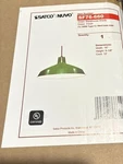 Satco Nuvo Lighting 16" Pendant Warehouse Shade, Green SF76-660. Fixed Price $45.00.