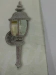 Vaxcel Outdoor Wall Lamp OW2612BRK 6-2/8 "w 21"H,CLEAR Bevelled GLASS(#48. Fixed Price $120.00.