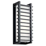 Kichler 49785BKLED - Rockbridge Light 16.25" Wall Sconce Textured Black. Fixed Price $233.99.