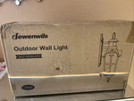 Dewenwils Outdoor Wall Light Lantern Fixture Black Open Box HOWLO7B. Fixed Price $34.99.