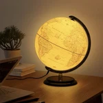 12'' Illuminated World Globe Led Light Rotating Education Cartography Map Earth. Fixed Price $54.99.