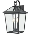 Millennium Lighting Mensun 2 18" Outdoor Wall Sconce W/clear Glass-black. Fixed Price $96.75.