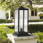 Quoizel Westover 16" High Earth Black Outdoor Pier Light. Fixed Price $169.99.