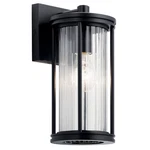 Kichler 59022 Barras 12" Tall Outdoor Wall Sconce - Black. Fixed Price $119.99.