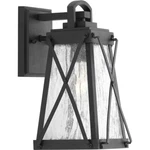 Creighton 1-LIGHT Black Clear Glass Farmhouse Outdoor Small Wall Lantern. Fixed Price $129.99.