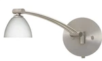 Besa Lighting Divi 1WW 13 Inch 50 Watt Satin Nickel Swing Arm Sconce Wall. Fixed Price $250.00.