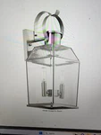 Progress Lighting Canton Heights 2-LIGHT 18 Silver Outdoor Wall Lamp. Fixed Price $79.95.