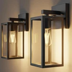 Kalium Porch Lights Outdoor Wall Fixture 2PCS, Matte Black, Sconce.... Fixed Price $44.22.