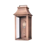 Manchester Collection 1-LIGHT Copper Patina Outdoor Wall Lantern Sconce. Fixed Price $277.20.