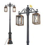 Ejerlya Dusk To Dawn Outdoor Lamp Post Lights Gfci Outletdouble-head Farmhouse. Fixed Price $367.80.