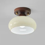 Cottage Ceiling Light Fixture Milk Glass Shade Modern Flush Mount Lamp. Fixed Price $59.90.