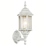 Kichler Outdoor Wall Light White In Clear Beveled Glass Medium 49255 New Box. Fixed Price $16.24.