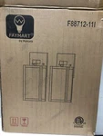 Hukoro F88712-11I Martin 1-LIGHT 17.25 In. Matte Black Outdoor Wall Lantern Sc. Fixed Price $63.99.