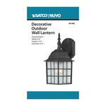 Nuvo 60-3482 Light 14" Outdoor Rustic Bronze Wall Fixture W/ Frosted Glass. Fixed Price $55.19.
