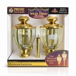 Vintage Prime Solid Brass Outdoor Wall Lanterns (2) Model 4212-2 Nos. Fixed Price $83.99.