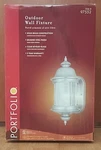 Portfolio Outdoor Wall Fixture Light Brass With Brushed Steel Finish Pn: 97552. Fixed Price $32.95.