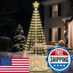 Helesin Outdoor Solar Christmas Cone Tree Lights 7.5FT 312LED. Fixed Price $137.58.