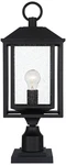 John Timberland Califa 21 3/4" Black Seeded Glass Pier Mount Light. Fixed Price $244.98.