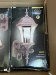 Hampton Bay Outdoor Coach Light Solid Brass Beveled Glass 240-470 Rust Pack. Fixed Price $49.00.
