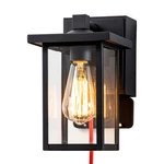 Ftl Porch Light With Gfci Outlet,black Outdoor Wall Waterproof. Fixed Price $55.99.