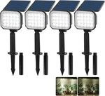 T-sun 4PACK Led Solar Spot Lights Landscape Outdoor Pathway Waterproof Us. Fixed Price $36.99.