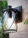 Uolfin Modern Outdoor Porch Wall 1-LIGHT Farmhouse Black Backyard Lantern. Fixed Price $35.10.