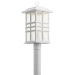 Kichler Beacon Square 1 Outdoor Post Mount Light, White - 49832WH. Fixed Price $339.99.