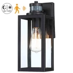Uixe 12 In. Matte Black Motion Sensing Dusk To Dawn Outdoor Wall Lantern Sconce. Fixed Price $32.99.