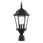 Livex Lighting Hamilton 3-LIGHT Beveled Metal Outdoor Post Top Lantern Black. Fixed Price $129.99.