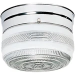 Nuvo Light 6" Flush Mount, Crystal / White Drum, Polished Chrome SF77-100. Fixed Price $29.99.