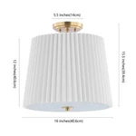 Safavieh Madio 3LT 16" Flush Mount, Reduced Price 2172755264 FLU4057A. Fixed Price $71.00.