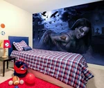 3D Dark Devil Woman A411 Wallpaper Mural Self-adhesive Tom Wood Amy. Fixed Price $28.50.