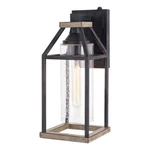 Vaxcel Napier 1 6.25" Outdoor Wall Light, Black/rustic Elm/seedy - T0584. Fixed Price $89.99.