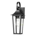 Z-lite Gannon 1 6" Outdoor Wall Light, Black/clear Beveled 5008S-BK. Fixed Price $200.00.