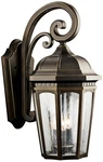 Kichler Courtyard 22 1/4" High Scroll Arm Bronze Outdoor Wall Light. Fixed Price $454.99.
