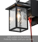 Outdoor Porch With Gfci Outlet, Dusk To Dawn Exterior Lights Fixture. Fixed Price $48.55.