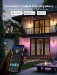 Outdoor Wall Light, 2 Pack, 1500LM Smart Rgbic Porch Lights With 45 S.... Fixed Price $195.95.