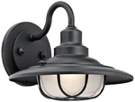 Kichler Harvest Ridge 9" High Black Outdoor Wall Light. Fixed Price $224.99.