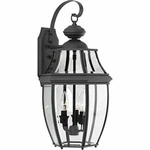 Progress Lighting New Haven Collection 3-LIGHT Outdoor Black Wall Lantern. Fixed Price $210.00.
