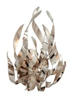 Corbett Graffiti Wall Sconce - 10" Silver Leaf And Polished Stainless Steel. Fixed Price $99.99.